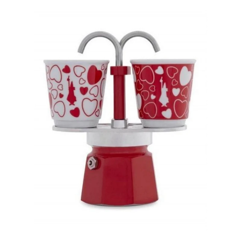 Mini Express Cuori Rossi 2 Tazze