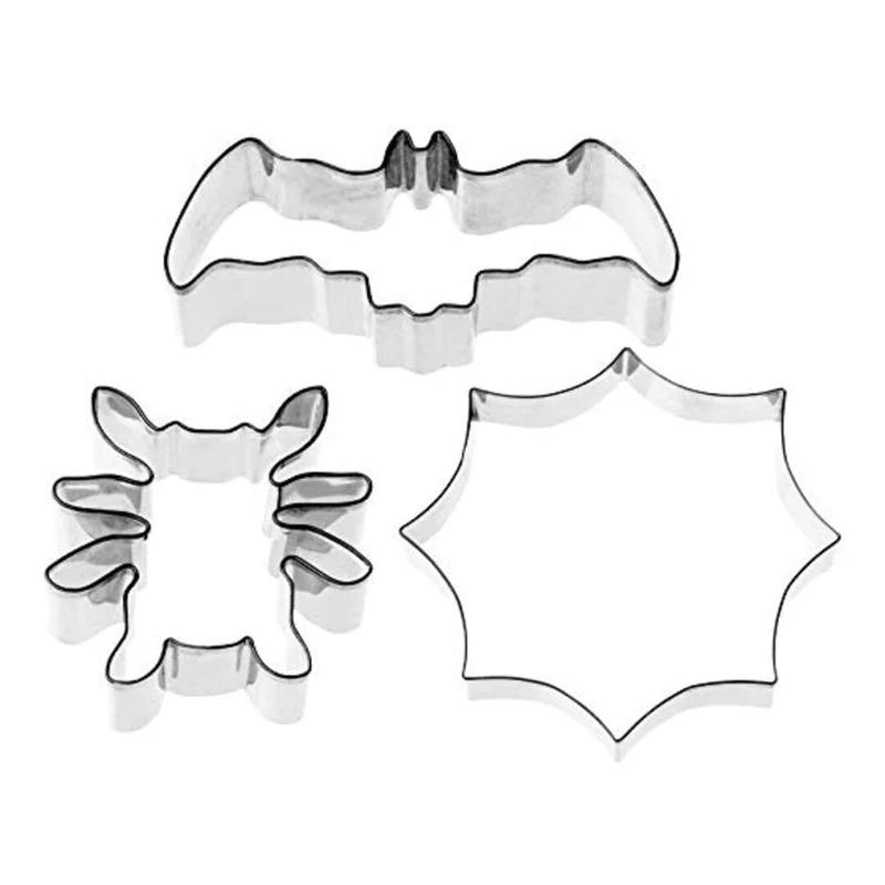 SET 3 Taglia pasta halloween Acciaio inox - 11,0 cm x 10,7 cm