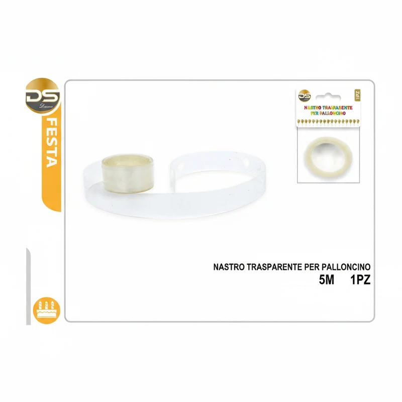 Dz Party Nastro Trasparente Per Palloncino 1Pz