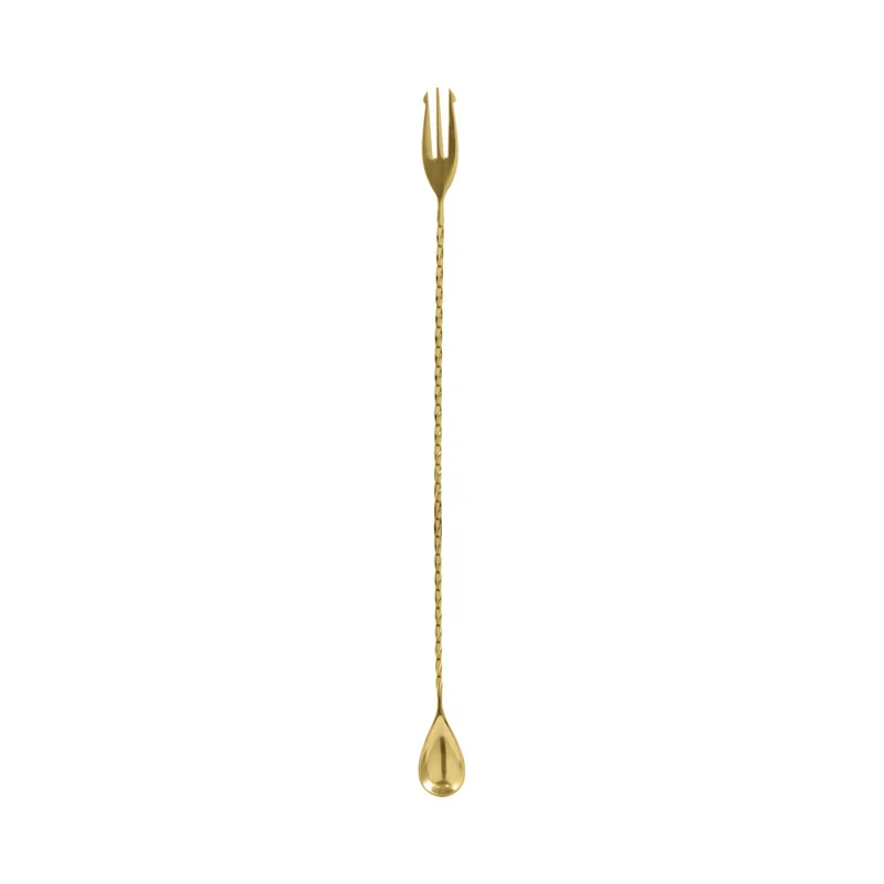 Cucchiaio/Forchetta Bar Cm 30 - Acciaio inox gold