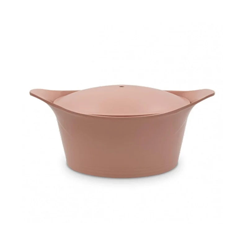 Cocotte 20cm - rosa cipria - con pomello e presine