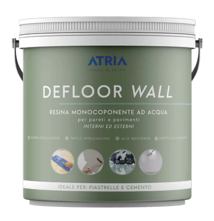 DEFLOOR WALL - Resina Trasparente Monocompente - per pareti e pavimenti Interni ed Esterni