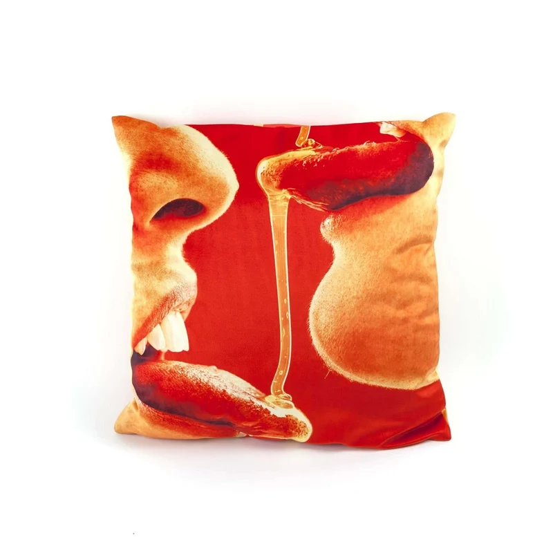 FODERA IN POLIESTERE "TOILETPAPER" Cm.50x50 - HONEY