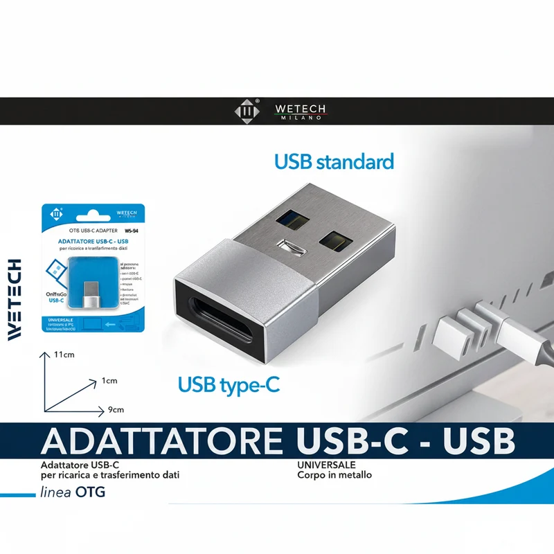 Wetech Adattatore Usb C- Usb