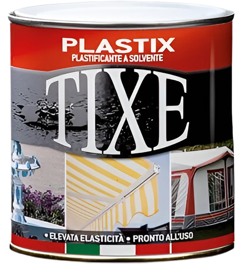 TIXE PLASTIX - Vernice per Tessuti, Plastificante a Solvente, Trasparente
