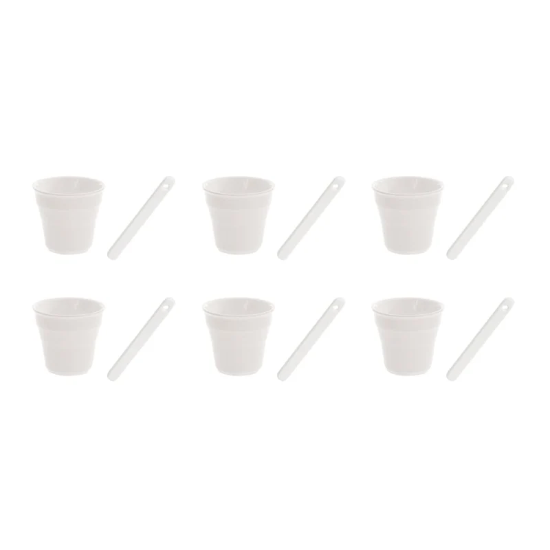 Seletti Set Tazze E Piastre In Porcellana Bianco