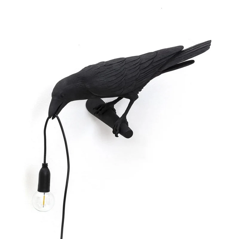 Seletti Lampada In Resina "Bird Lamp" - Direzione Sinistra