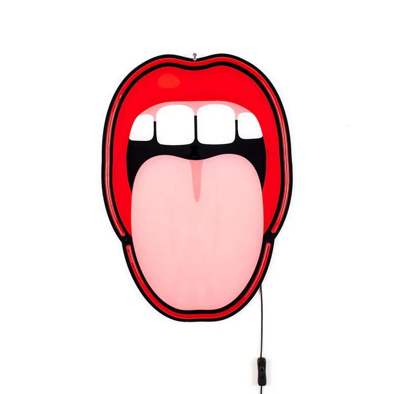 Seletti Decorazione Led Con Trasformatore "Blow" - Tongue - 13101