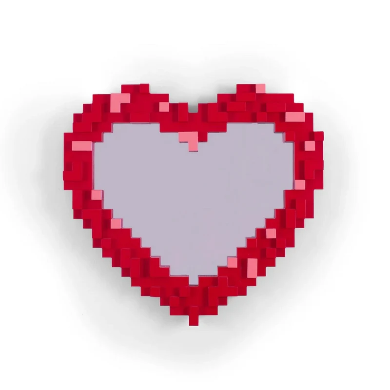 Seletti Specchio "Pixel Mirror" Con Cornice Heart - 17055