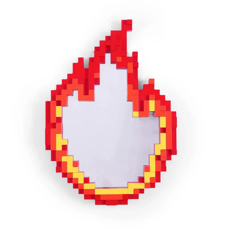 Seletti Specchio "Pixel Mirror" Con Cornice In Mdf Flame - 17056