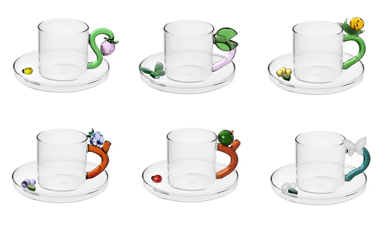Ichendorf Fruits & Flowers Set di 6 Tazzine da Caffè