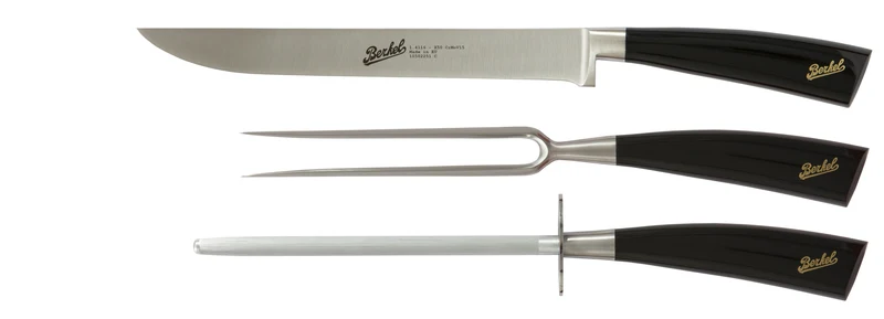 Berkel Elegance Set 3 Coltelli Arrosto Manico Nero