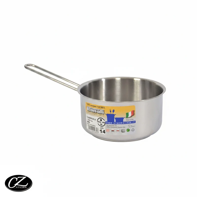 Gnali Casseruola inox fonda 14Cm