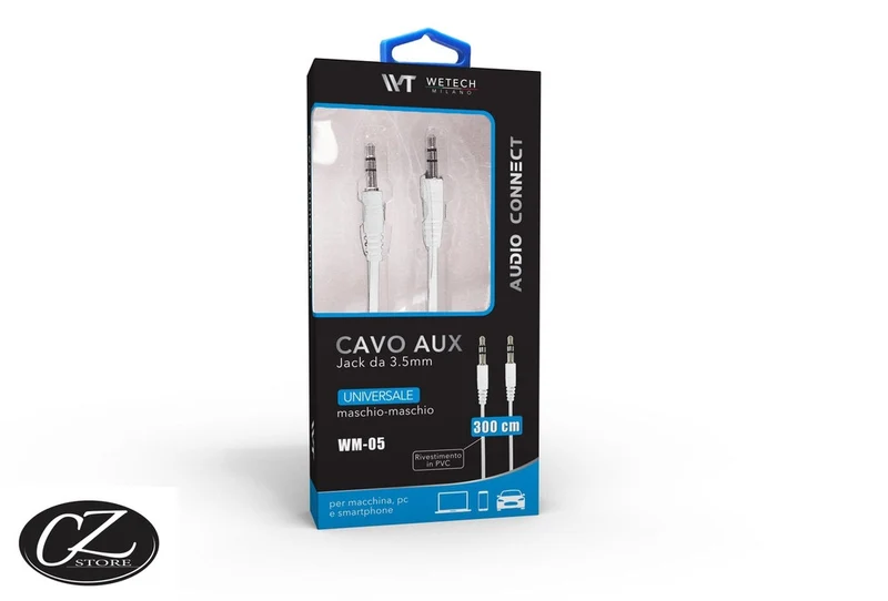 Wetech Cavo aux jack 3.5 mm 300 cm