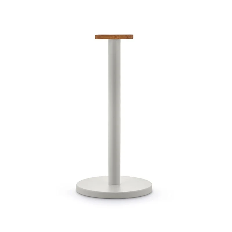 Alessi Bg05 Portarotolo Da Cucina Design Acciaio Resina Bambù Grigio Caldo
