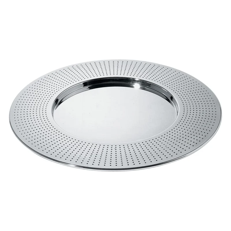 Alessi Fa03 Amfitheatrof Vassoio Rotondo Acciaio Inossidabile 18/10 Lucido