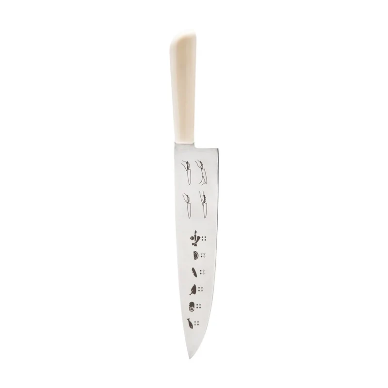 Alessi Gag06 Coltello Da Cucina In Acciaio Con Manico In Resina Termoplastica