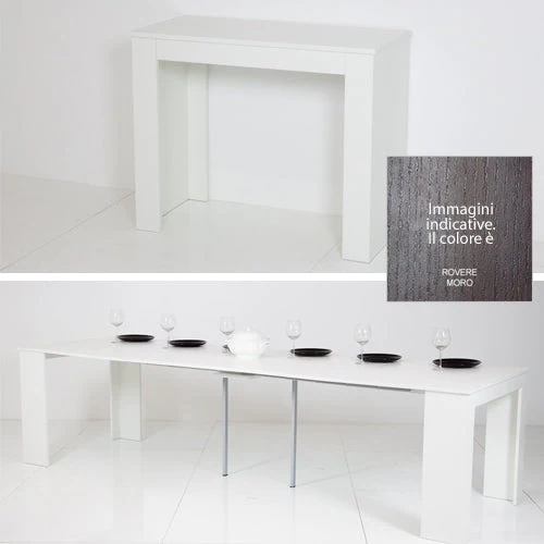 Consolle Tavolo Allungabile 45/305 Cm Rovere Moro Groupdesign Emy