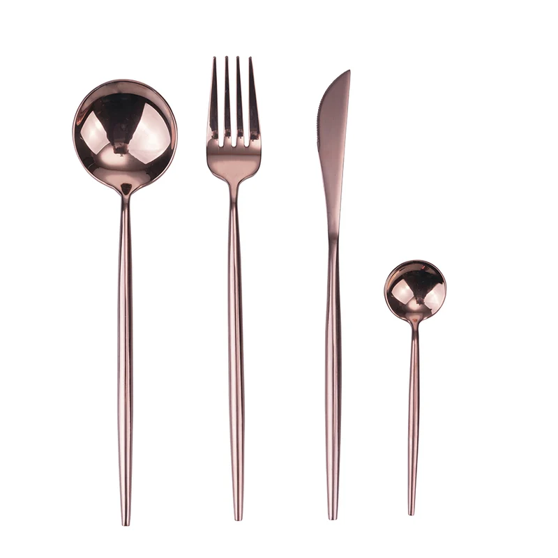 Servizio Set di Posate 24 Pezzi in Acciaio Inox VdE Tivoli 1996 Preciosa Rame