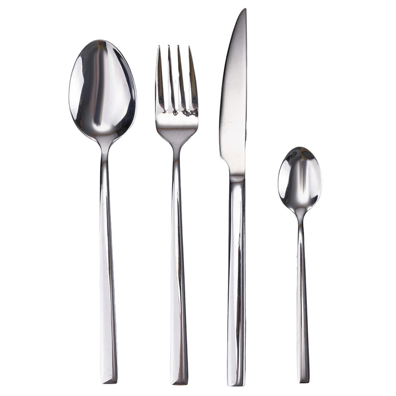 Servizio Set di Posate 24 Pezzi in Acciaio Inossidabile 18/8 VdE Tivoli 1996 Luxury Argento