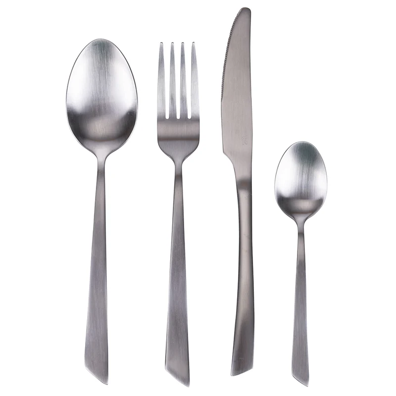 Servizio Set di Posate 24 Pezzi in Acciaio Inox VdE Tivoli 1996 Cut Silver