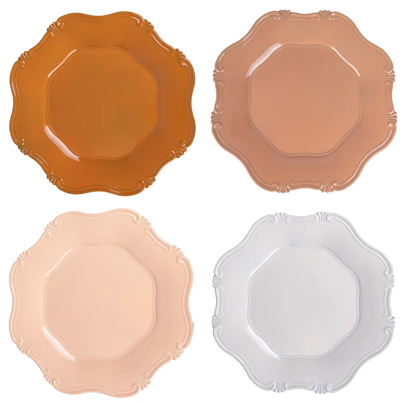 Set 4 Sottopiati Ø33 cm in Plastica VdE Tivoli 1996 Hippy