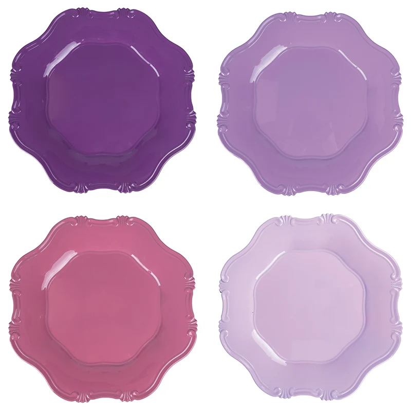 Set 4 Sottopiati Ø33x2 cm in Polipropilene VdE Tivoli 1996 Hippy