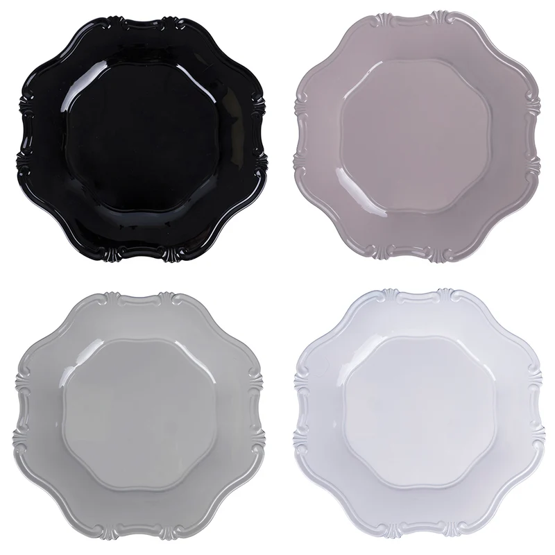 Set 4 Sottopiati Ø33 cm in Plastica VdE Tivoli 1996 Hippy
