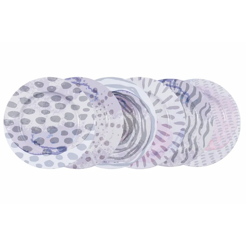 Set 6 Sottopiatti Tondi Ø33x1,5 cm in Latta VdE Tivoli 1996 Aurora
