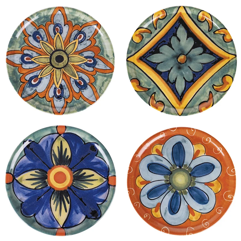 Set 4 Piatti Pizza Ø33x2 cm in Porcellana VdE Tivoli 1996 Infinito