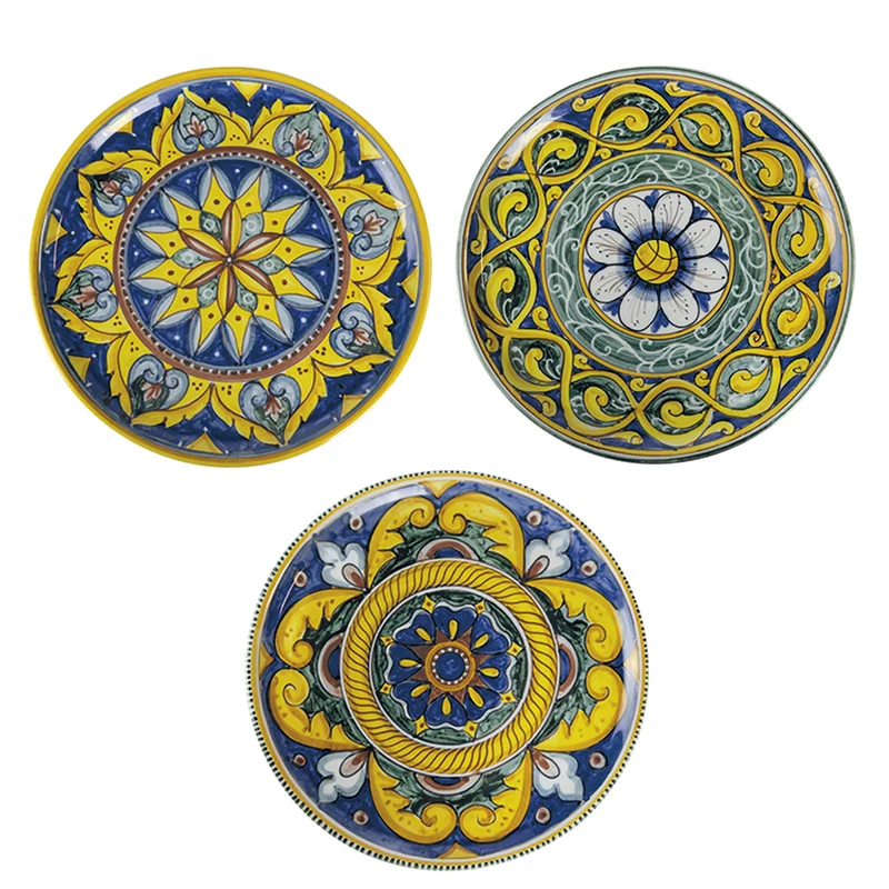 Set 3 Piatti Pizza Ø33x2 cm in Porcellana VdE Tivoli 1996 Scilla