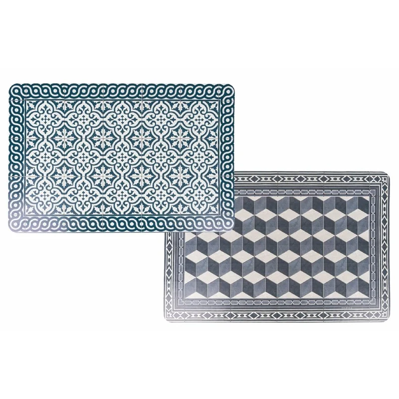 Set 2 Tovagliette 45x30 cm in PVC VdE Tivoli 1996 Geometric