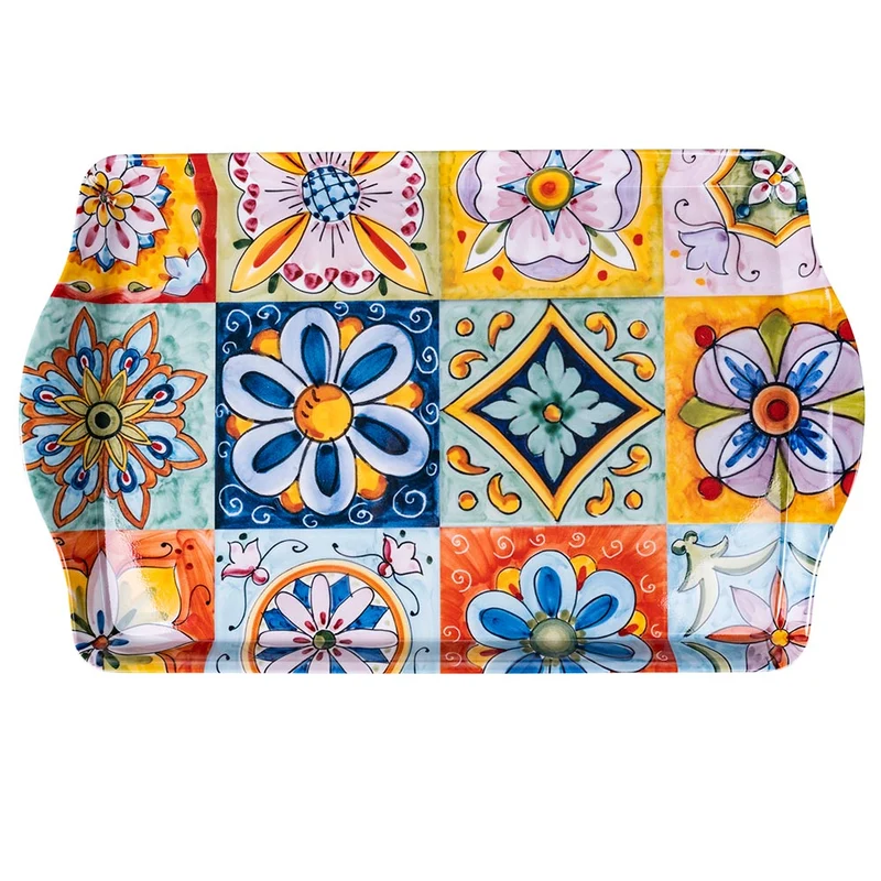 Vassoio con Manici 38x23,8x2,8 cm in Melammina VdE Tivoli 1996 Infinito