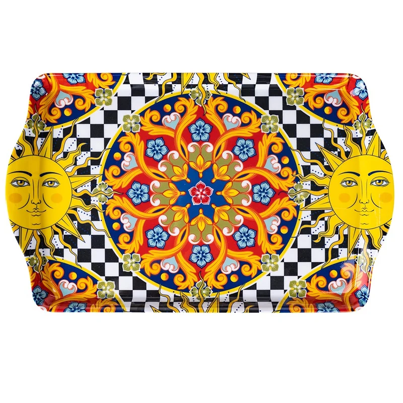 Vassoio 38,5x24,5x2,5 cm in Melammina VdE Tivoli 1996 O Sole Mio