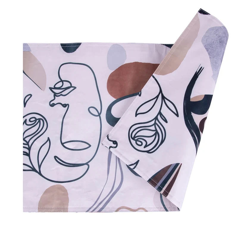 Tovaglietta Double Face 48x33 cm in Poliestere VdE Tivoli 1996 Face to grey