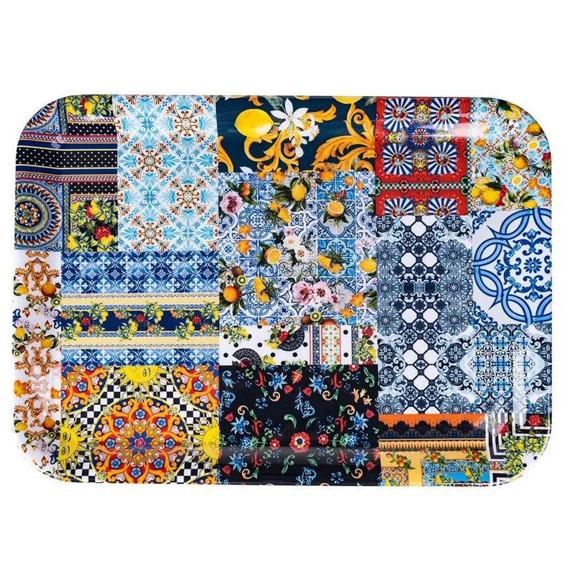 Vassoio 43,5x32,5x2 cm in Melammina VdE Tivoli 1996 Italian Beauty