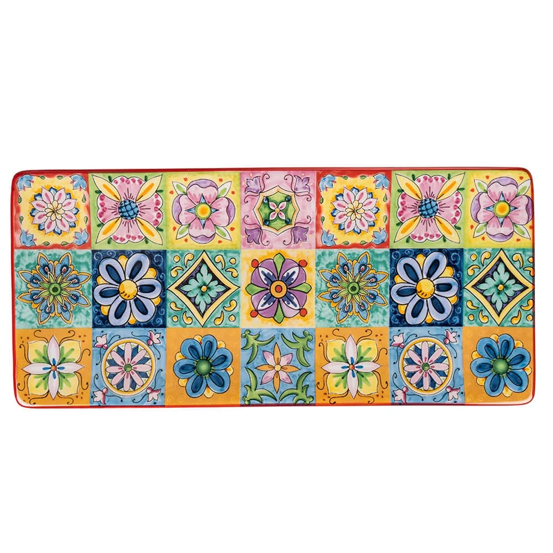 Vassoio 27,5x12,5x1,5 cm in Ceramica VdE Tivoli 1996 Infinito