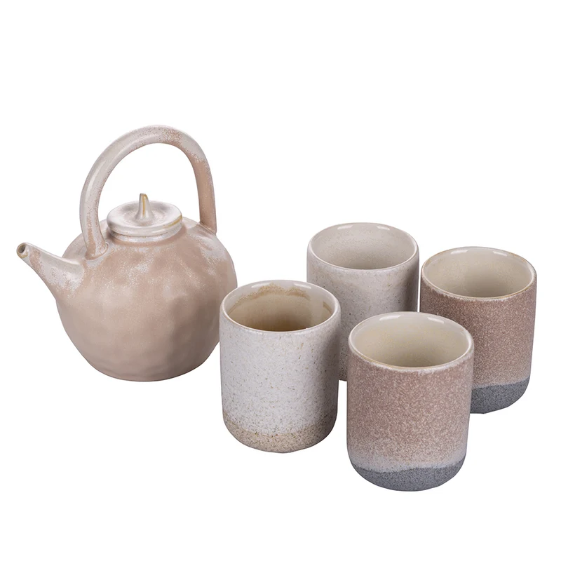 Set Teiera e 4 Tazze 700 ml in Ceramica VdE Tivoli 1996 Reactive