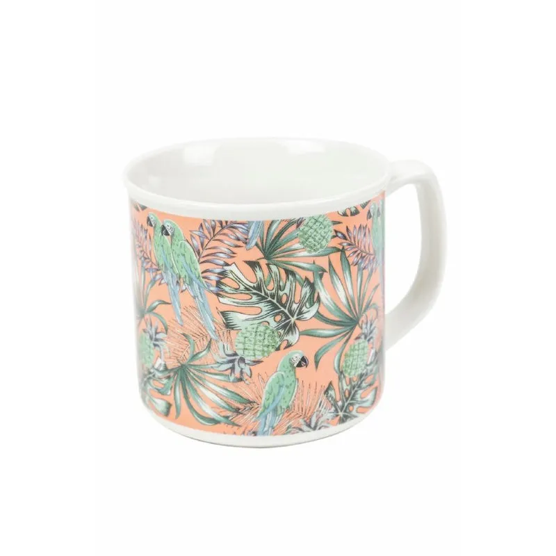 Tazza Ø9,2x8,7 cm in Bone China VdE Tivoli 1996 Tropicana pappagallo
