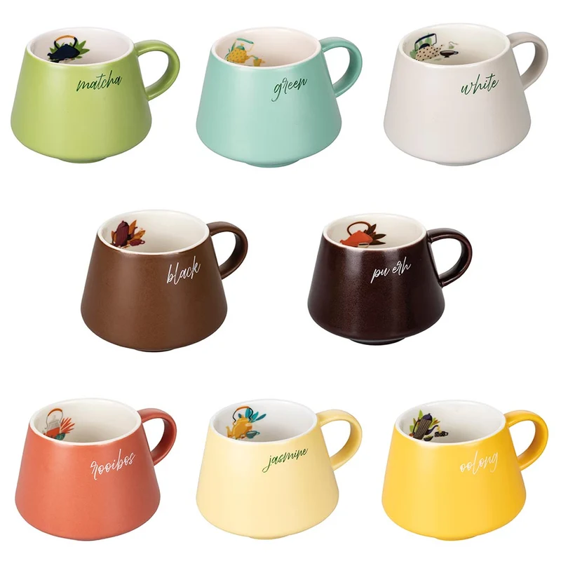 Set 8 Tazze Ø8x9 cm in New Bone China VdE Tivoli 1996 My favoritea