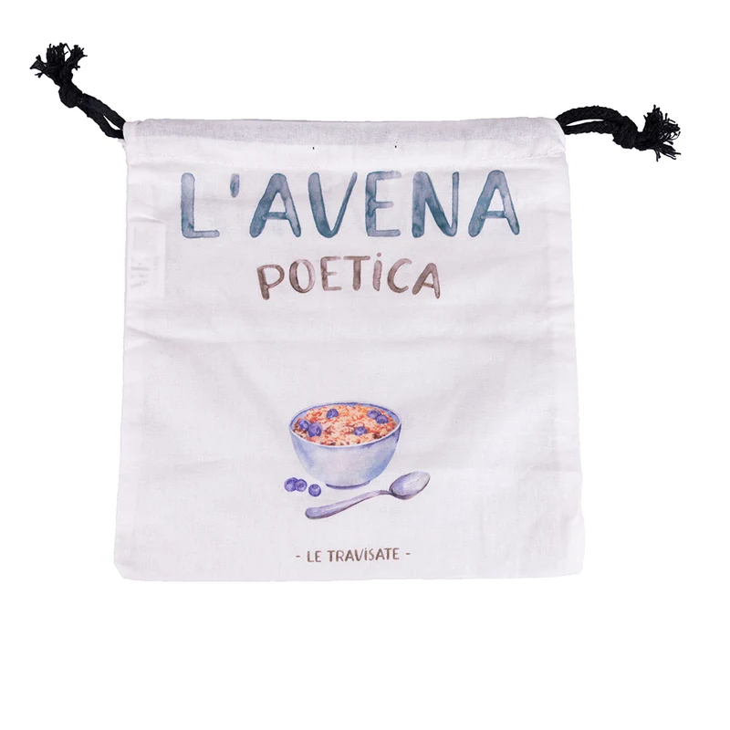 Sacchetto Avena 25x25 cm in Cotone VdE Tivoli 1996 Le Travisate Bianco