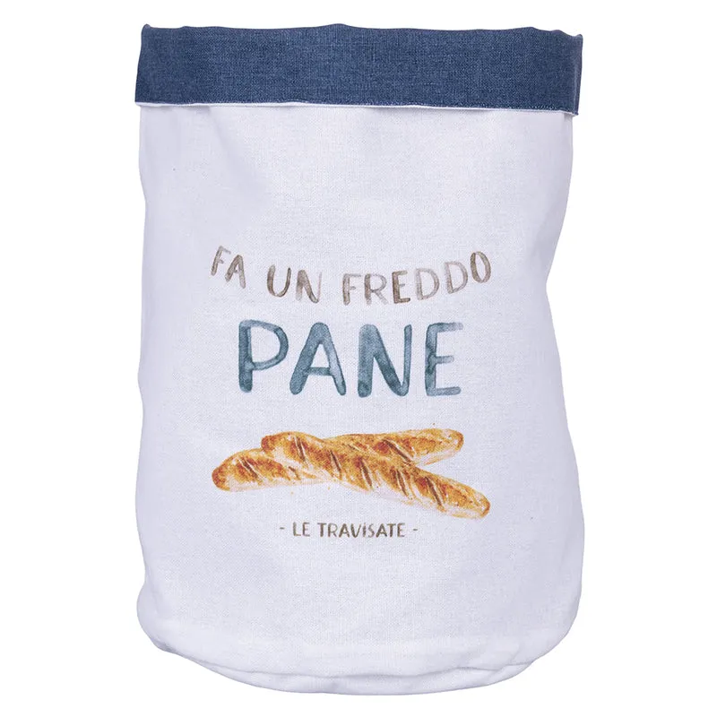 Sacchetto Pane 20x30 cm 100% Cotone VdE Tivoli 1996 Le Travisate Bianco
