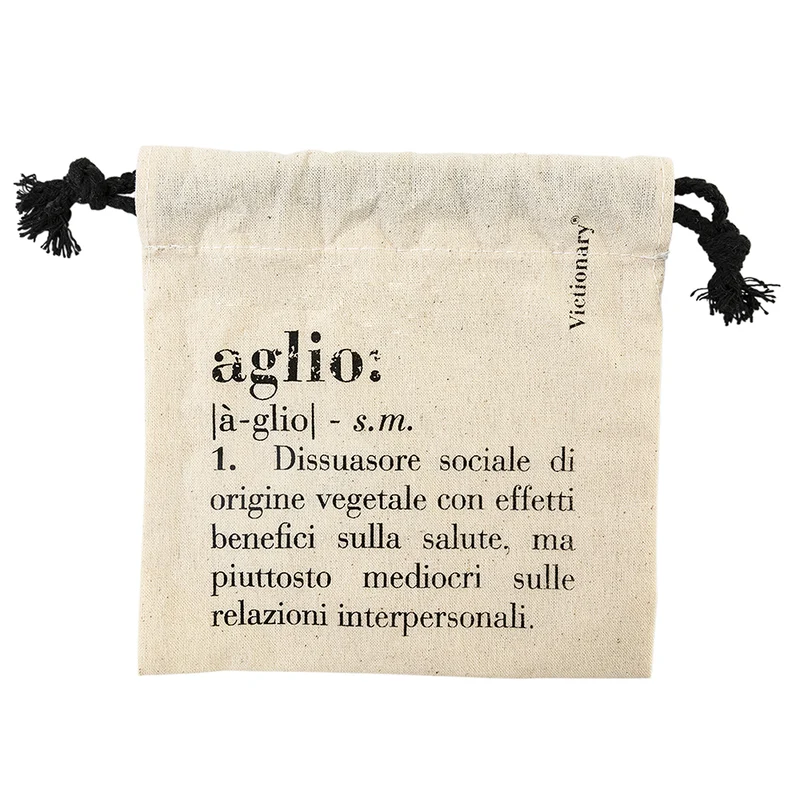 Sacchetto Aglio/garlic 15x15 cm in Cotone VdE Tivoli 1996