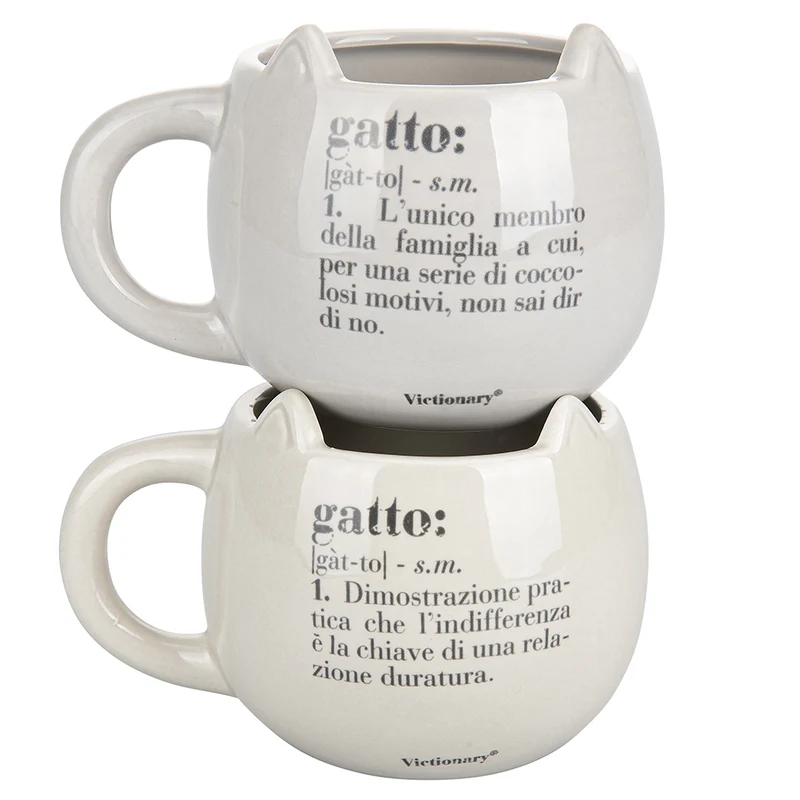 Set 2 tazze in Ceramica VdE Tivoli 1996 Bianco