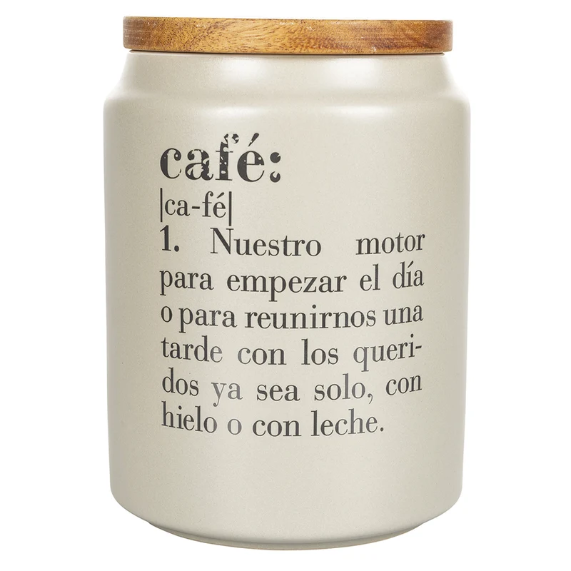 Barattolo Caffè con scritta "Café" 750 ml in Gres VdE Tivoli 1996 Spagnolo
