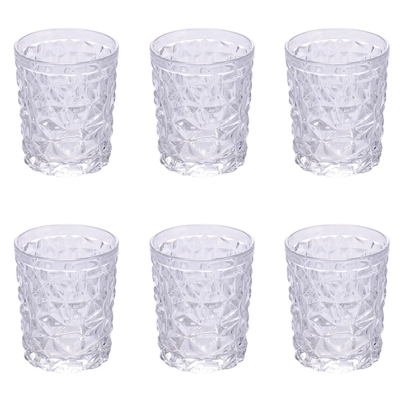 Set 6 Bicchieri Acqua Glace Ice in Vetro VdE Tivoli 1996 Trasparente