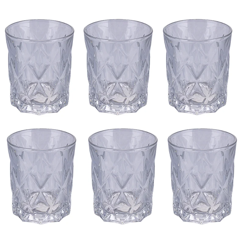 Set 6 Bicchieri Acqua Glace Elegance in Vetro VdE Tivoli 1996 Trasparente