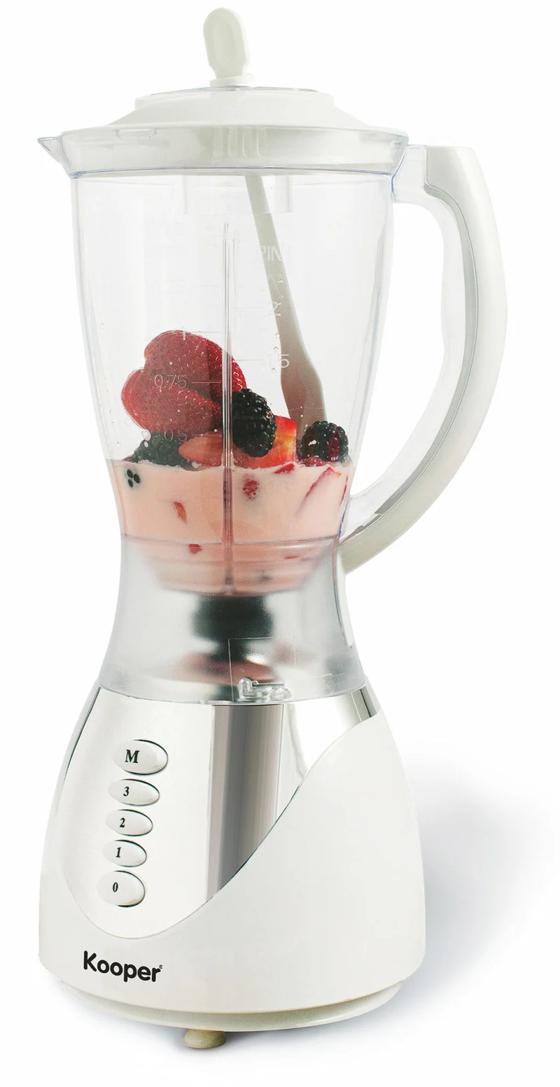 Frullatore Elettrico 350W 1,5 Litri Kooper Tropical Bianco