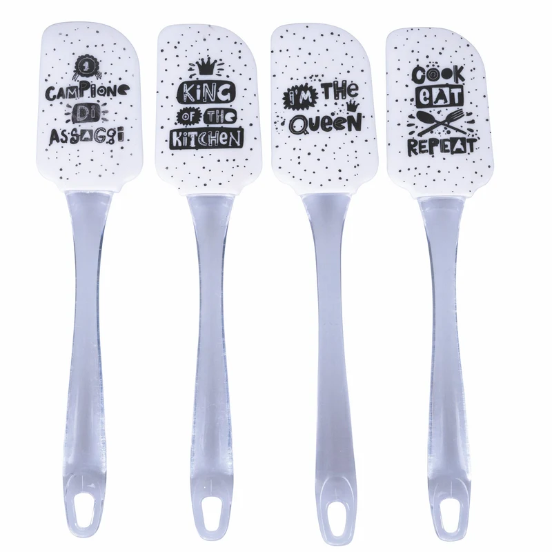 Set 4 Spatole in Silicone 24,5 cm VdE Tivoli 1996 Funny