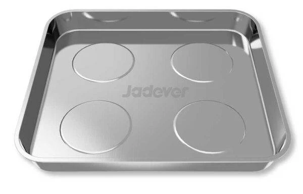 Vassoio Magnetico Porta Oggetti 270 × 290 mm – Acciaio Inossidabile con Base in Gomma